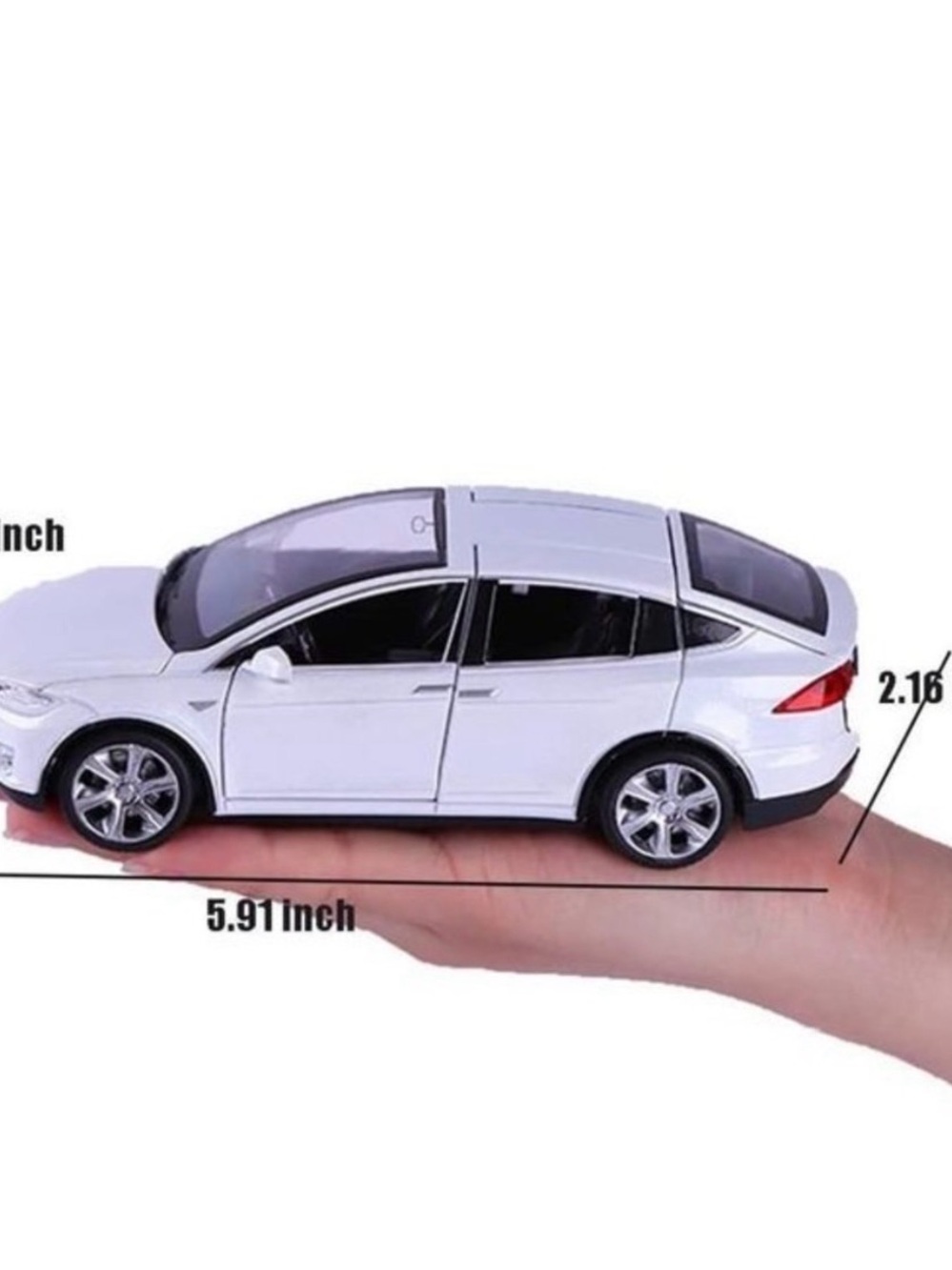 Used Tesla Model X Diecast Car Toy - White - Picture 9 of 9